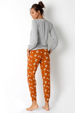 DOREMI DoReMi Düğmeli Hayvan Figürlü Bayan Pijama Takımı - Alternatif Görünüm