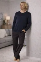 Rahat Kesim Kışlık DoReMi Erkek Pijama Takımı Lacivert