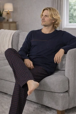 DOREMI Rahat Kesim Kışlık DoReMi Erkek Pijama Takımı - Alternatif Görünüm