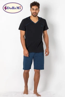 DOREMI DoReMi Kısa Kollu Erkek Pijama Takımı Somon - Alternatif Görünüm