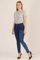 Likralı Pantolon Tayt DoReMi 230-00K115 Indigo farklı açı