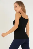 Seamless Dikişsiz Atlet DoReMi 002-014179 Siyah farklı açı