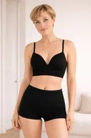 DoReMi Seamless Kaplı Bralet - 002-P15386 Siyah detay görünüm
