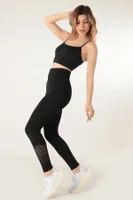 Yüksel Bel Seamless Spor Tayt DoReMi 002-000180 Siyah görsel 5