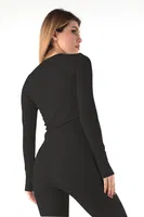 DoReMi Termal Spor Üst - 002-T18251 Siyah detay görünüm