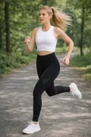 Yüksek Bel Toparlayıcı Spor Tayt DoReMi 002-000012 Siyah