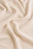 Ekru Kahve Biyeli Müslin Bağlama Detaylı Uzun Kollu Pijama Takımı Bella Notte 61131 Bej görsel 8
