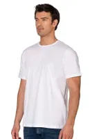 Erkek %100 Pamuklu Likrasız Penye Süprem Kumaş Kapalı Yaka Kısa Kollu T-shirt Özkan 12420 Beyaz görsel 4