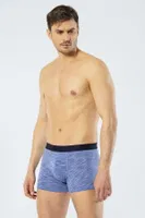 Erkek 2li Inkjet Melanj Boxer Cacharel 1324/Lacivert-İndigo 2'li paket (lacivert & mavi) görsel 4