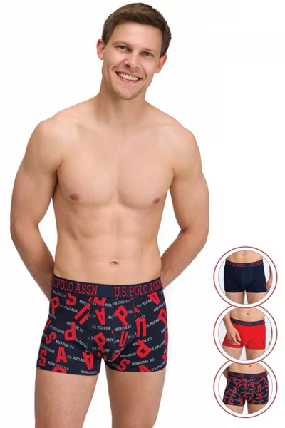 Erkek 3 Lü Boxer US. POLO ASSN. 80582