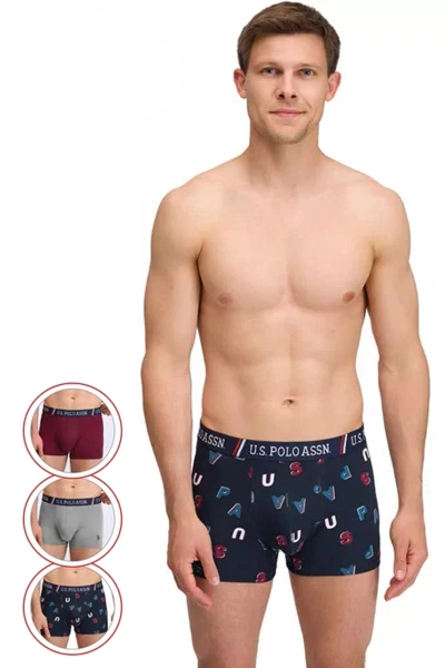 Erkek 3 Lü Boxer US. POLO ASSN. 80583