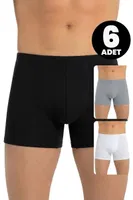 Erkek 6’lı Modal Boxer İnce Bel Lastikli Esnek ve Konforlu Öts 2702