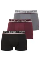 Erkek Antrasit - Mürdüm - Siyah 3 lü Boxer Us. POLO Assn. 80547 Görsel
