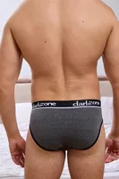 Erkek Antrasit Önü Açık Slip Külot Darkzone DZ-1102-07-S Görsel detay görünüm