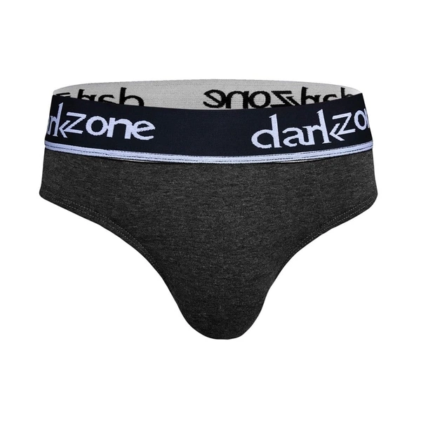 Erkek Antrasit Pamuklu Lastikli Slip Külot Darkzone DZ-1103-07-S