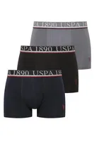 Erkek Antrasit - Siyah - Lacivert 3 lü Boxer Us. POLO Assn. 80547 Görsel