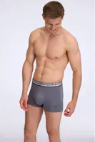 Erkek Antrasit - Siyah - Lacivert 3 lü Boxer Us. POLO Assn. 80547 Görsel görsel 5