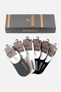 Erkek Bambu 6 Çift Yazlık Babet Çorap Mısırlı EBBT000015