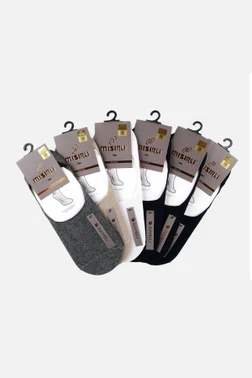 Erkek Bambu 6 Çift Yazlık Babet Çorap Mısırlı EBBT000015 - Alternatif Görünüm