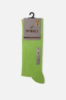 Erkek Bambu Tekli Soket Çorap Mısırlı ESKT000034 Yeşil farklı açı