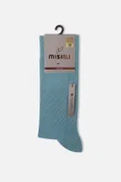 Erkek Bambu Tekli Soket Çorap Mısırlı ESKT000034 Pastel Mavi görsel 11