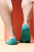 Erkek Bambu Tekli Yazlık Babet Çorap Mısırlı EBBT000016 Pastel Mavi görsel 7