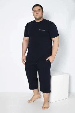 Erkek Battal Modal Patlı Kısa Kol Pijama Takım Confeo C940-138