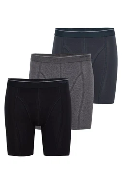 Black Spade Erkek Boxer 3'lü Paket Tender Cotton Siyah Antra Melanj Antrasit BlackSpade 9683 - Alternatif Görünüm