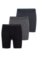 Erkek Boxer 3'lü Paket Tender Cotton Siyah Antra Melanj Antrasit BlackSpade 9683 Siyah Antra Melanj Antrasit detay görünüm
