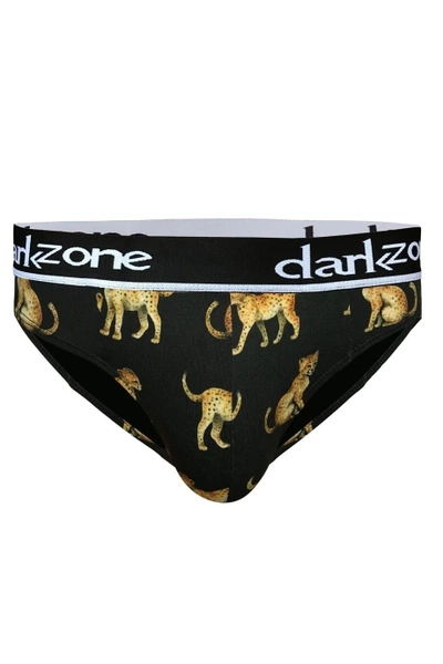 Erkek Çita Desenli Pamuklu Lastikli Slip Külot Darkzone DZ-1103-109-S
