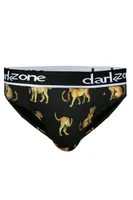 Erkek Çita Desenli Pamuklu Lastikli Slip Külot Darkzone DZ-1103-109-S Görsel