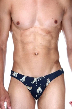 Darkzone Erkek Çita Desenli Siyah Pamuklu Klasik Slip Külot Darkzone DZ-1104-116-S