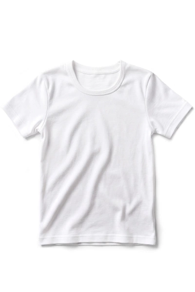 Erkek Çocuk %100 Pamuk T-Shirt Ribana Açık Yaka Özel Tasarım Öts 7009