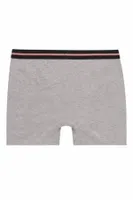 Erkek Çocuk %100 Pamuklu Esnek Yumuşak Boxer Şort 10'lu Paket Özkan 0711 Gri Melanj görsel 6