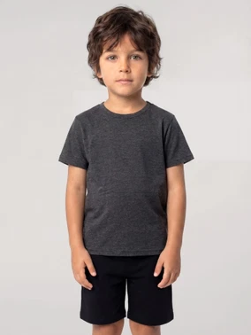 Erkek Çocuk Füme Kısa Kollu Şortlu Pijama Takımı Akbeniz 20759 - Alternatif Görünüm