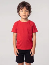 Erkek Çocuk Kırmızı Kısa Kollu Şortlu Pijama Takımı Akbeniz 20759