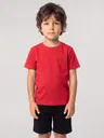 Erkek Çocuk Kırmızı Kısa Kollu Şortlu Pijama Takımı Akbeniz 20759
