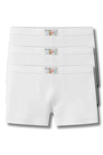 Erkek Çocuk Modal Boxer Beyaz 3'lü Paket Yıldız 465