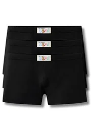 Yıldız Çamaşır Erkek Çocuk Modal Boxer Siyah 3'lü Paket Yıldız 466