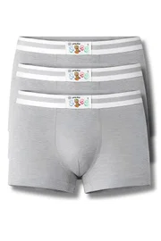 Yıldız Çamaşır Erkek Çocuk Pamuklu Boxer Gri 3'lü Paket Yıldız 402