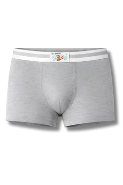 Yıldız Çamaşır Erkek Çocuk Pamuklu Boxer Gri 3'lü Paket Yıldız 402 - Alternatif Görünüm