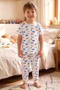 Erkek Çocuk Pijama Takım - Kısa Kol, Uzun Alt - Araba Desenli ÖTS 374002