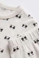 Erkek Çocuk Pijama Takım - Kısa Kol, Uzun Alt - Dinozor Desenli Öts 374004 Renkli-4 görsel 4