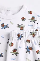 Erkek Çocuk Pijama Takım - Kısa Kol, Uzun Alt - Traktör Desenli Öts 374003 Renkli-3 görsel 4