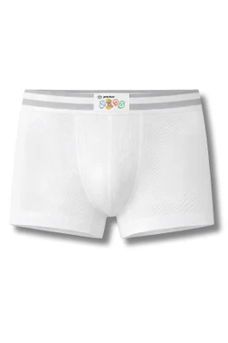 Yıldız Çamaşır Erkek Çocuk Ribana Boxer Beyaz %100 Pamuk 3'lü Paket Yıldız 30Ç - Alternatif Görünüm
