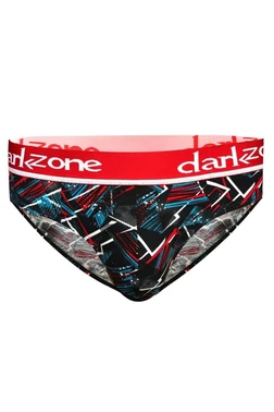 Erkek Desenli Renkli Pamuklu Lastikli Slip Külot Darkzone DZ-1103-111-S