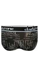 Erkek Desenli Siyah Pamuklu Lastikli Slip Külot Darkzone DZ-1103-110-S Görsel görsel 8