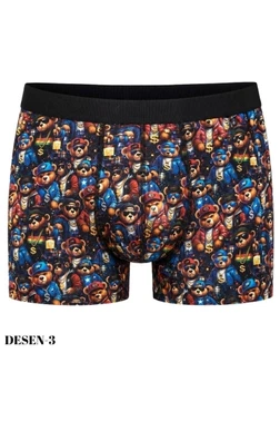 Erkek Dijital Baskılı Likralı Boxer Desen-3 Öztaş 1722-A Öztaş 1722-A