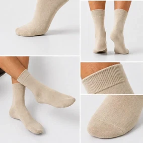 Erkek Düz Bambu Soket Çorap 6'lı Paket Confeo C932-015 - Alternatif Görünüm