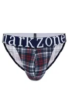 Erkek Ekose Desenli Yanları Açık Geniş Lastikli Slip Külot Darkzone DZ-1101-101-S Görsel